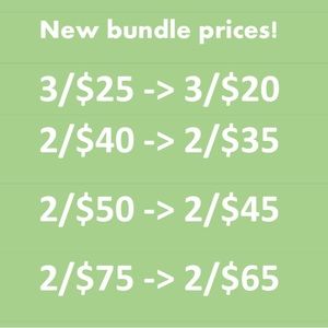 New bundle prices! 🎁